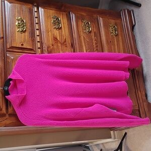 NWT PINK LADIES FUNNEL NECK MOCK NECK OVERSIZED SWEATER SIZE XL